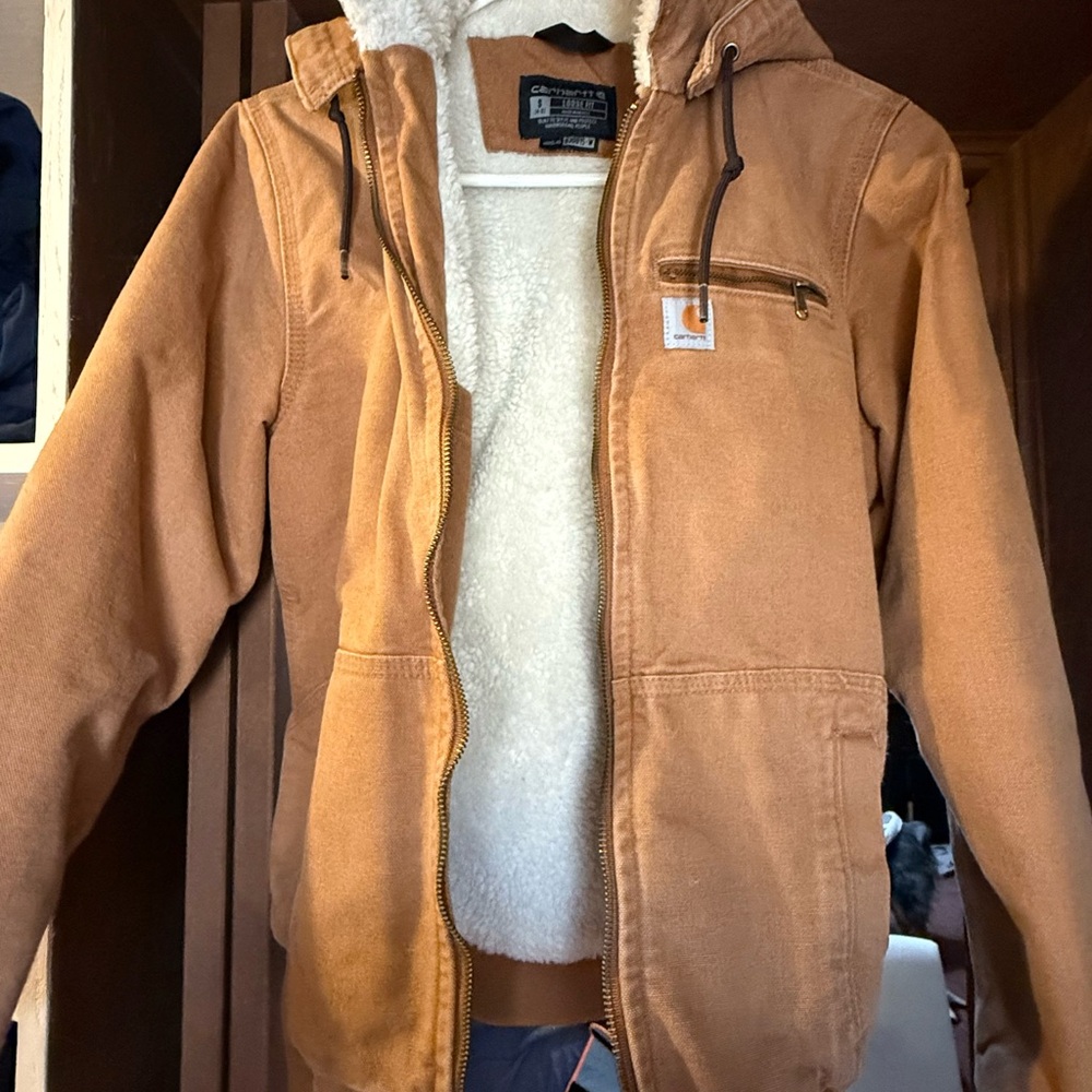 Carhartt Tan Hooded Performance Jacket